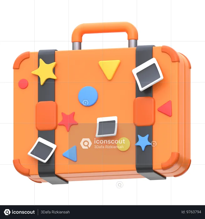 Travel Suitcase  3D Icon