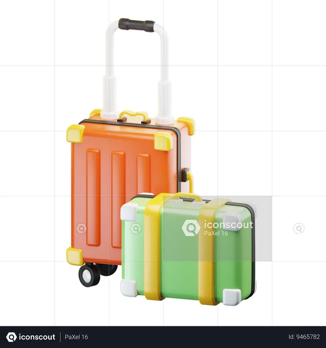 Travel Suitcase  3D Icon