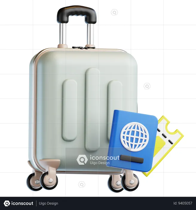 Travelling  3D Icon