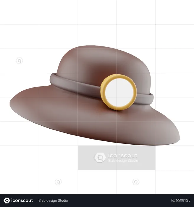 Travelling Hat  3D Icon