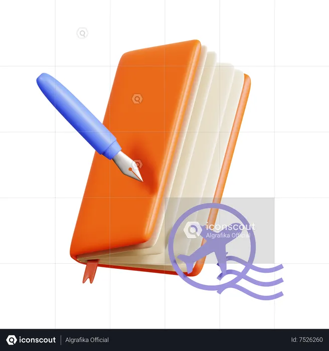 Travelling Journal  3D Icon