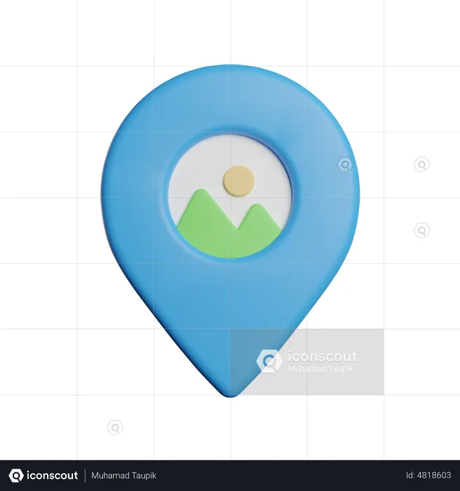 Travelling Location  3D Icon