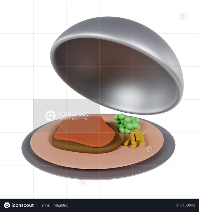 Tray Plate  3D Icon