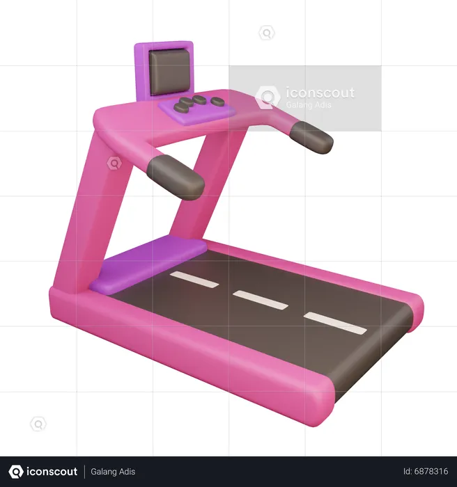 Treadmill  3D Icon