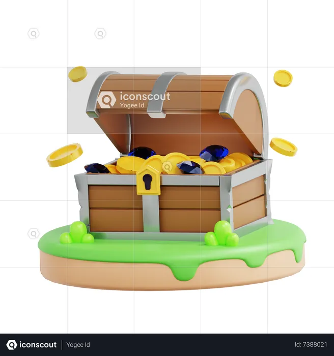 Treasure Box  3D Icon