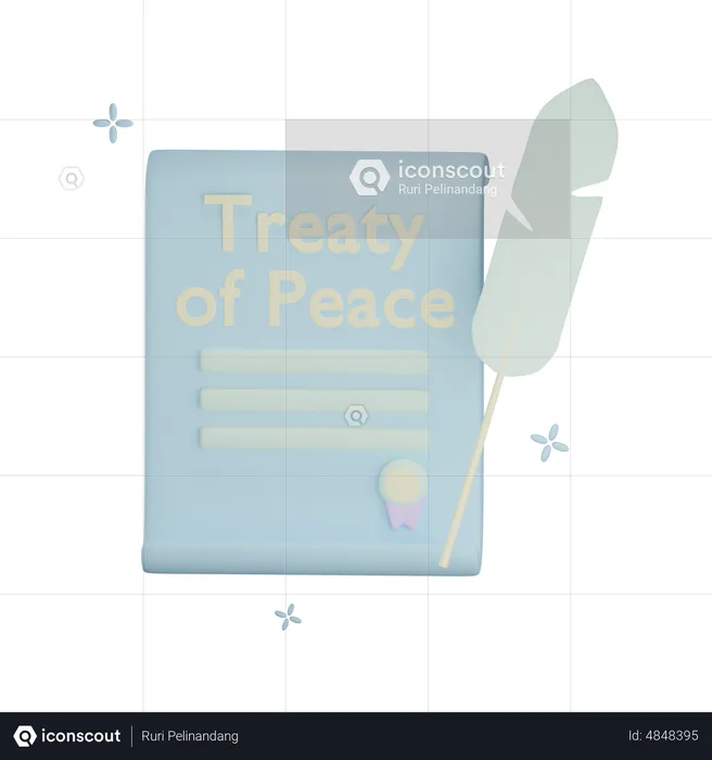 Treaty Of Peace  3D Icon