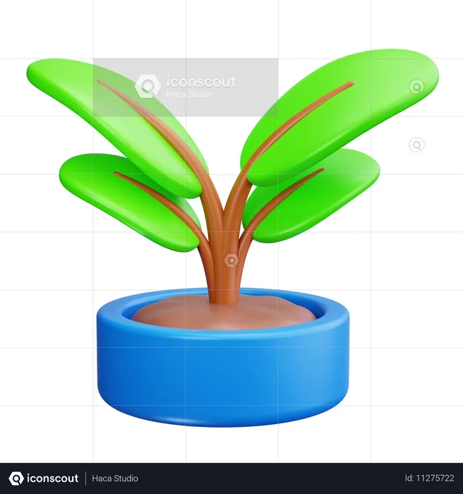 Tree Planting  3D Icon