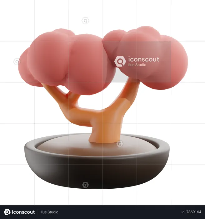 Tree Sakura  3D Icon