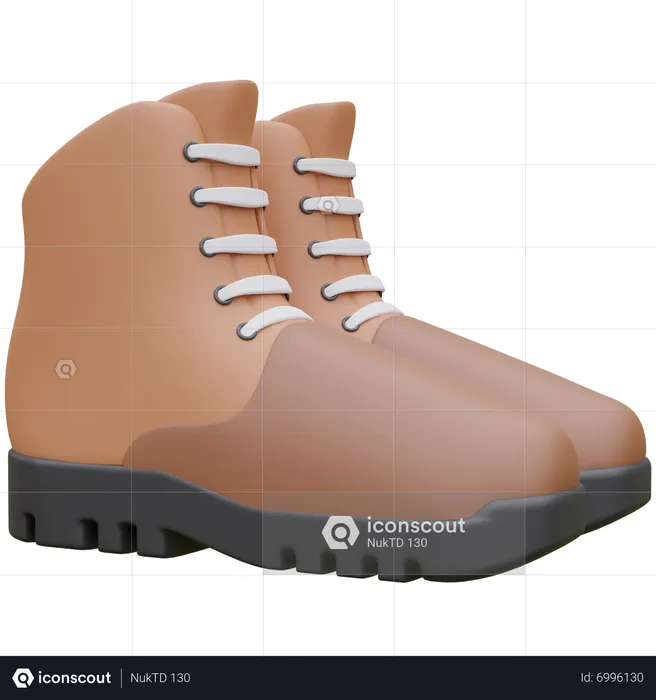 Trekking Shoes  3D Icon