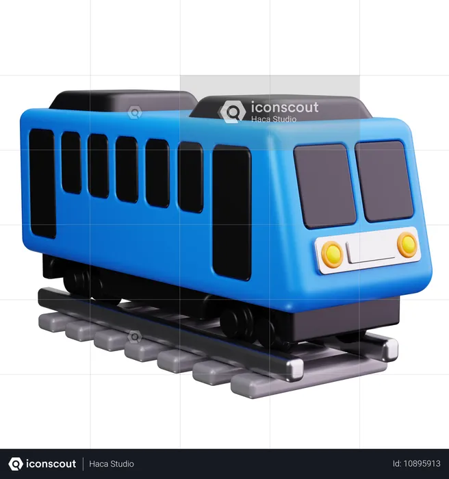 Trem  3D Icon