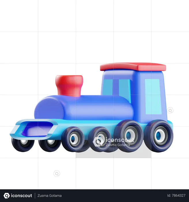 Trem  3D Icon