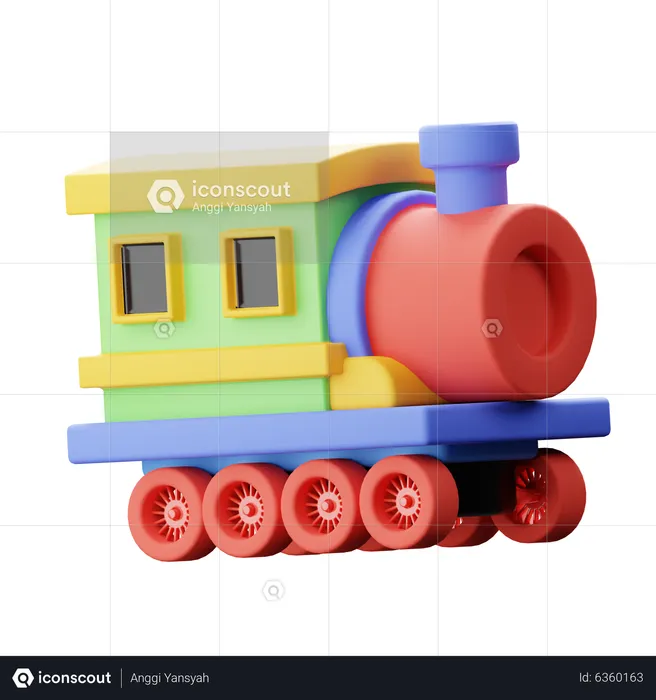 Tren de juguete  3D Icon