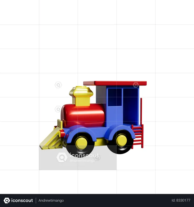 Tren de juguete  3D Icon