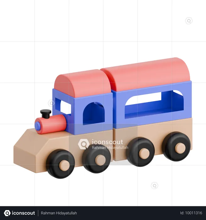 Tren de juguete  3D Icon