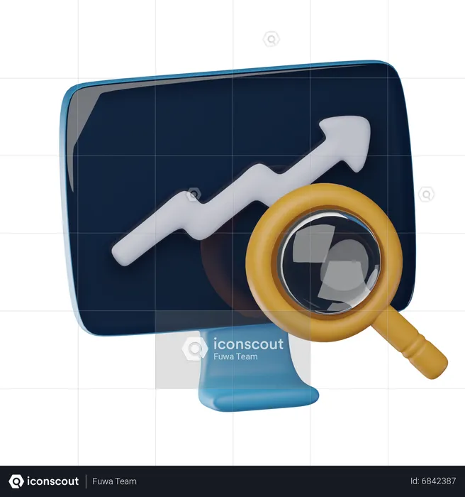 Trend Analysis  3D Icon