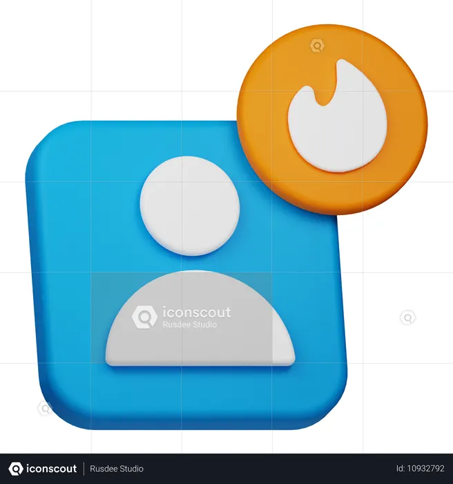 Trendbenutzer  3D Icon