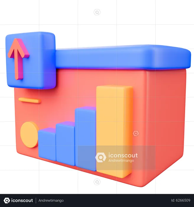 Trending Chart  3D Icon