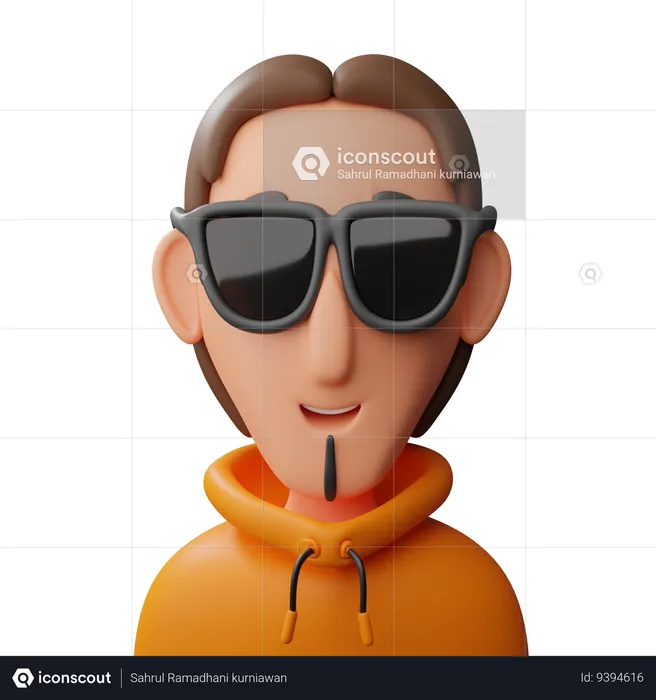Trendy Man avatar  3D Icon