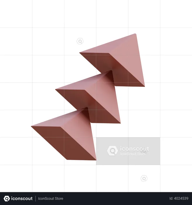 Tri Pyramids  3D Icon