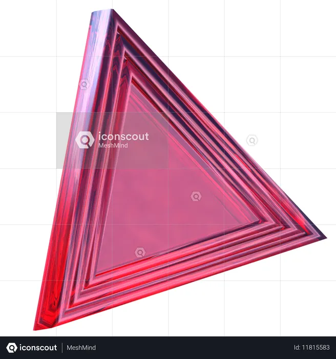삼각형  3D Icon