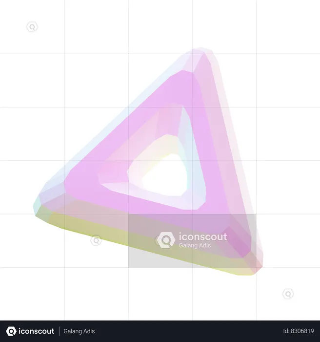 Triangle Abstract Shape  3D Icon