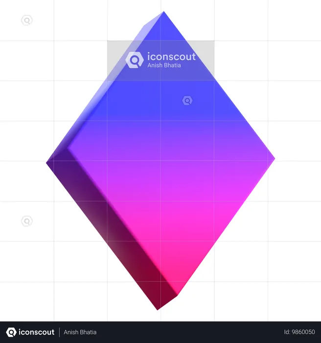 Triangle Diamond  3D Icon