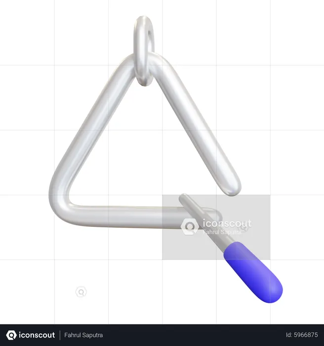 Triangle Instrument  3D Icon