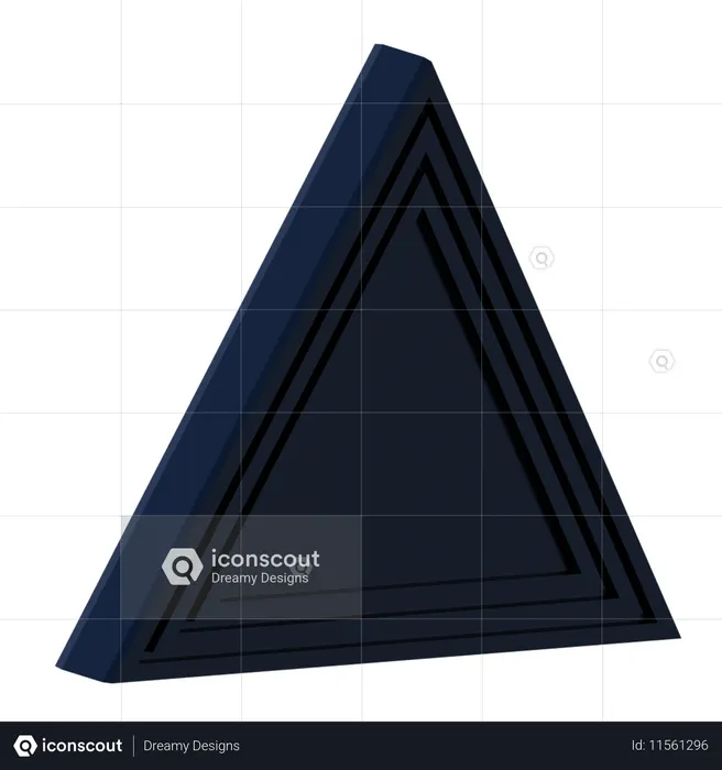 三角迷路  3D Icon