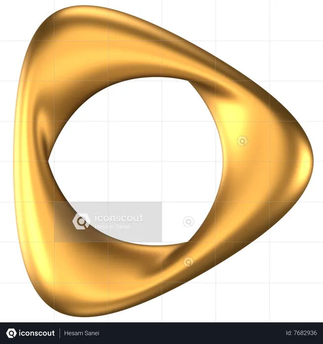 Triangle Ring Abstract Shape  3D Icon