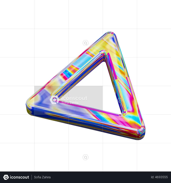 Triangle Ring Shape  3D Illustration