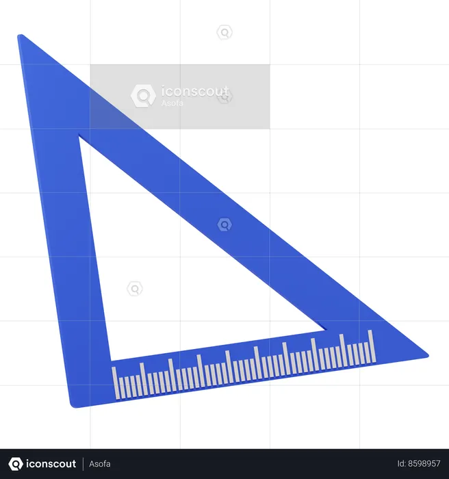 Triangle Ruler  3D Icon