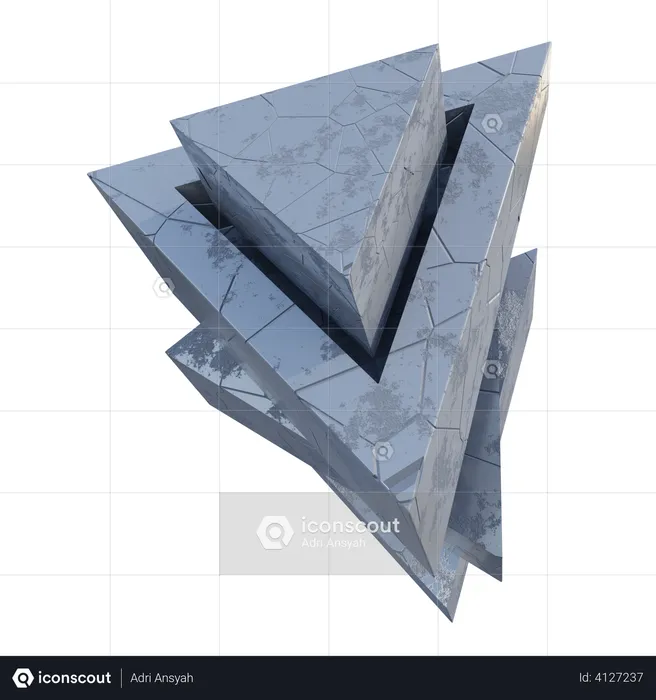 Triangular Prism  3D Illustration