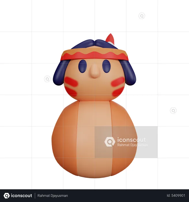 Tribe Doll  3D Icon