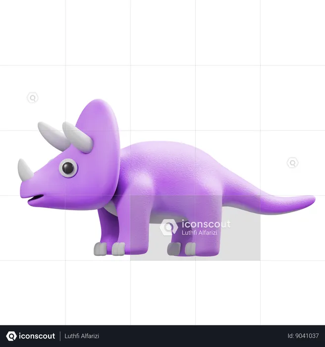 Triceratops  3D Icon