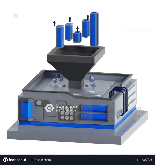 Trichterdiagramm  3D Icon