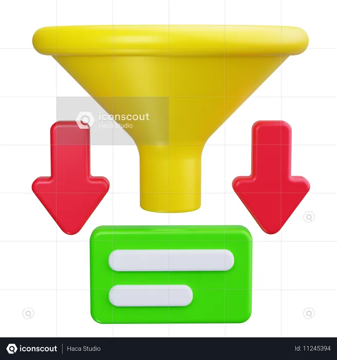 Trichterdiagramm  3D Icon