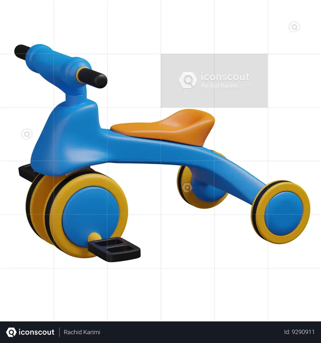 Tricycle  3D Icon