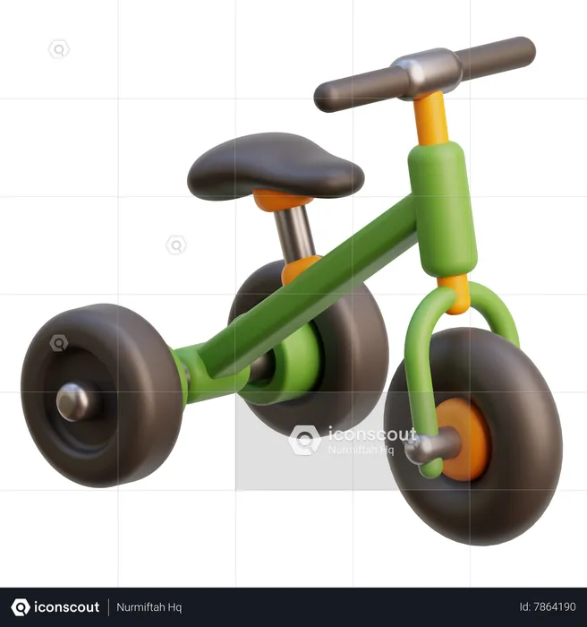 Tricycle Bike  3D Icon