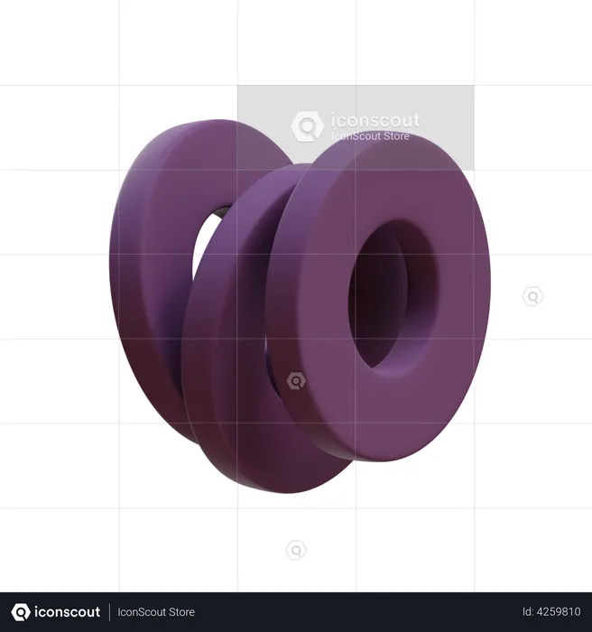 Triple Hoola Discs  3D Icon