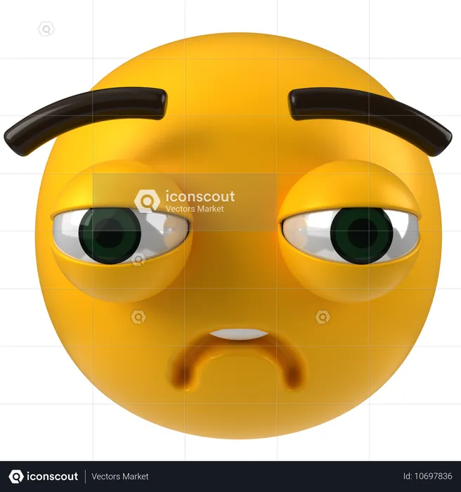 Triste  3D Icon