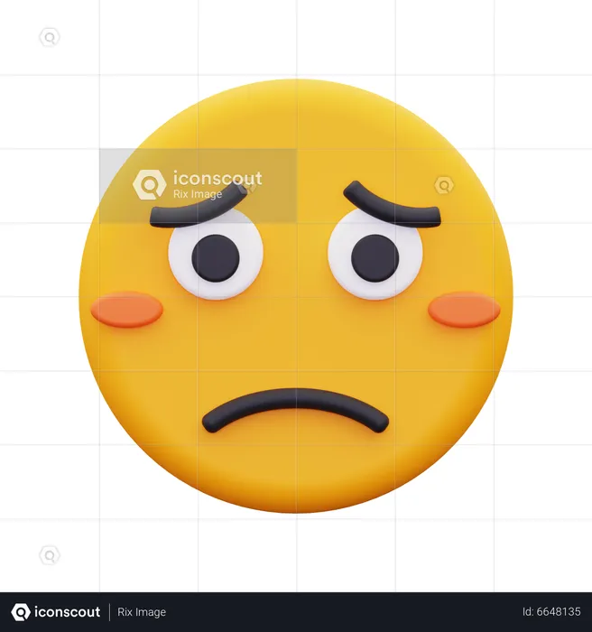 Triste Emoji 3D Icon