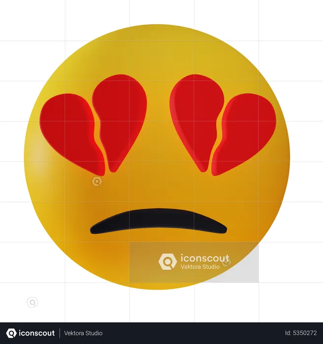 Emoji triste y desconsolado Emoji 3D Icon