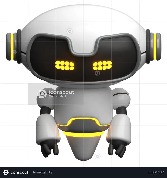 Robot triste  3D Icon