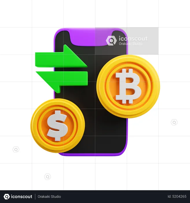 Troca de criptografia  3D Icon