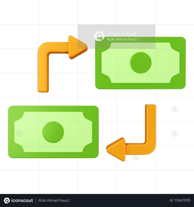 Pagamento de troca  3D Icon