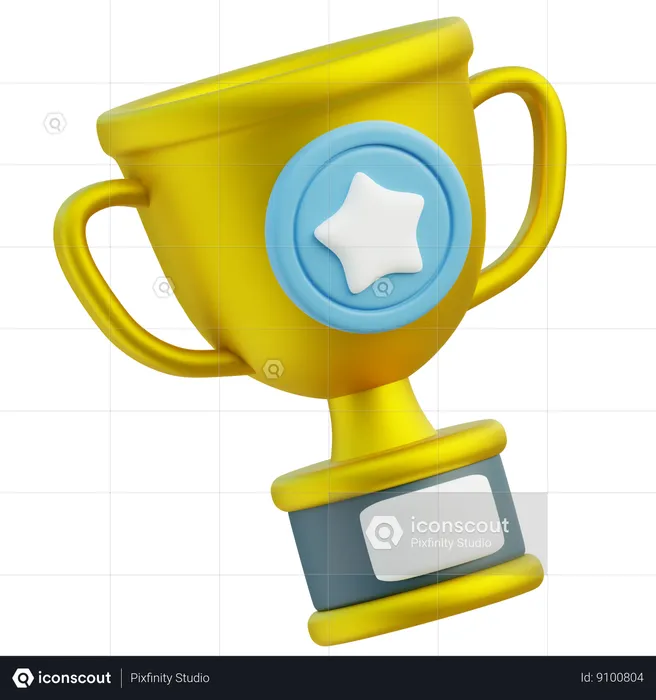 Trofeo de campeón  3D Icon