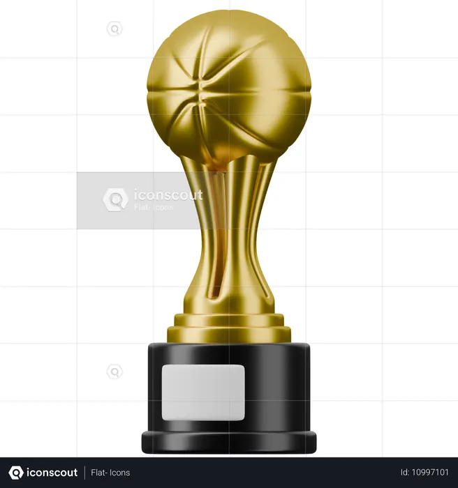 Trofeo de baloncesto  3D Icon