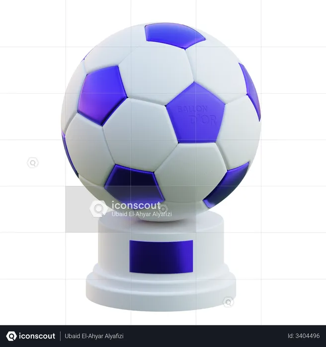 Trofeo de futbol  3D Illustration