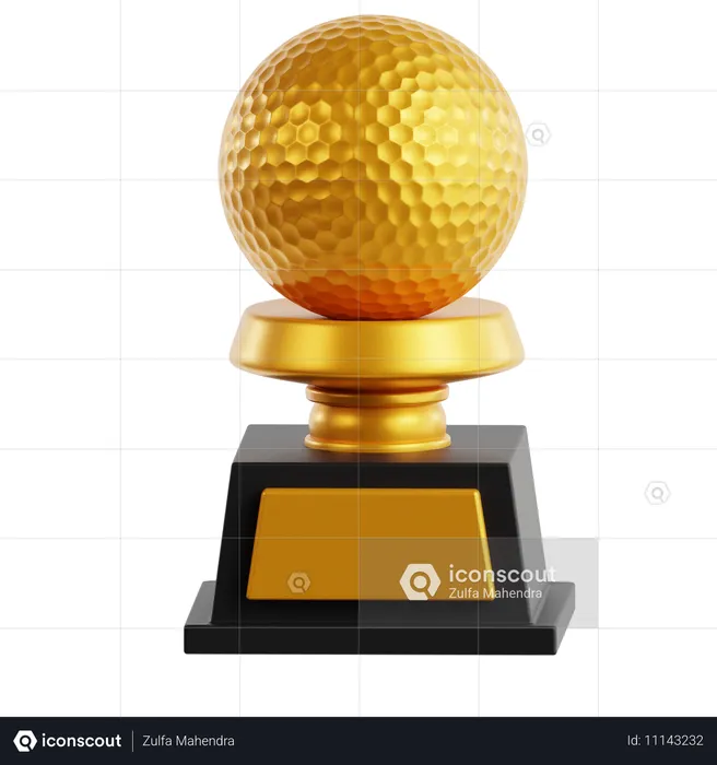 Trofeo de golf  3D Icon