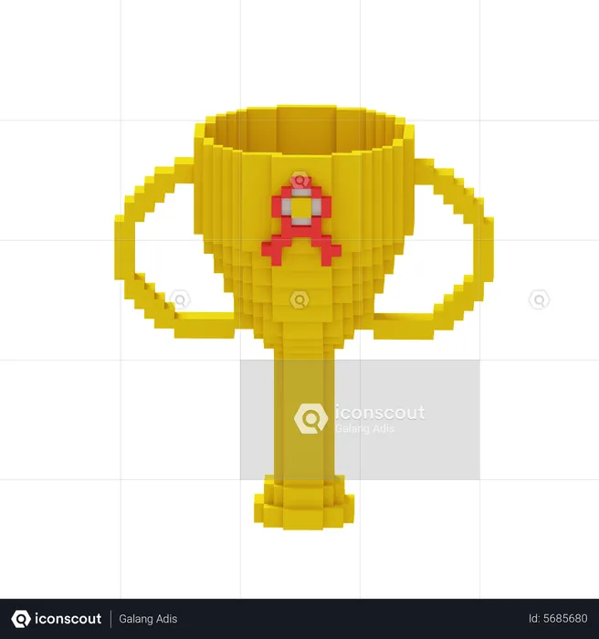 Trofeo de graduación  3D Icon